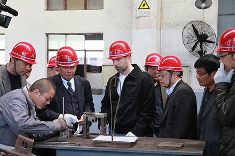 America Railway Fasteners Customer Visit Anyang Railway Equipment