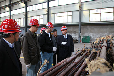 America Railway Fasteners Customer Visit Anyang Railway Equipment