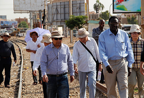 Sudan Railway Fasteners Customer Visit Anyang Railway Equipment