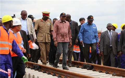  Anyang Railway Equipment Co., Ltd(AT) provided P50 elastic clip fastening systems, guard rail fasteners, bridge sleeper protec rail fasteners, shuttles etc for Nariobi-Malaba Railway Project in Kenya