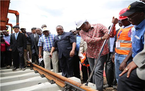 Anyang Railway Equipment Co., Ltd(AT) provided P50 spring clip fastening systems, guard rail fasteners, bridge sleeper guard rail fasteners, shuttles etc for Nariobi-Malaba Railway Project in Kenya