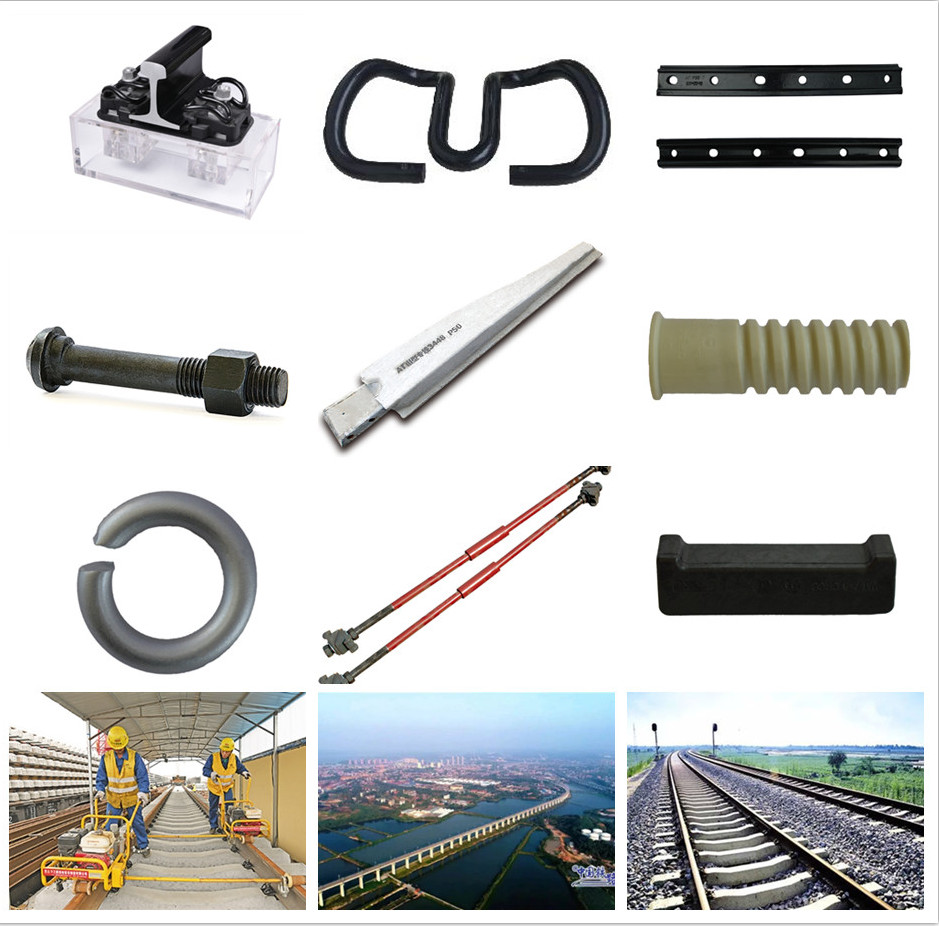 Rail Fasteners, Joint Bars, Fish Bolts, Plastic Dowels for HaojiRailway from Anyang Railway Equipment Co., Ltd