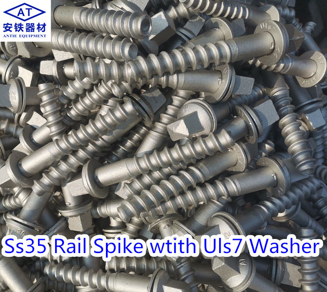 Ss35 Rail Spike with Uls7 washer - Anyang Railway Equipment Co., Ltd