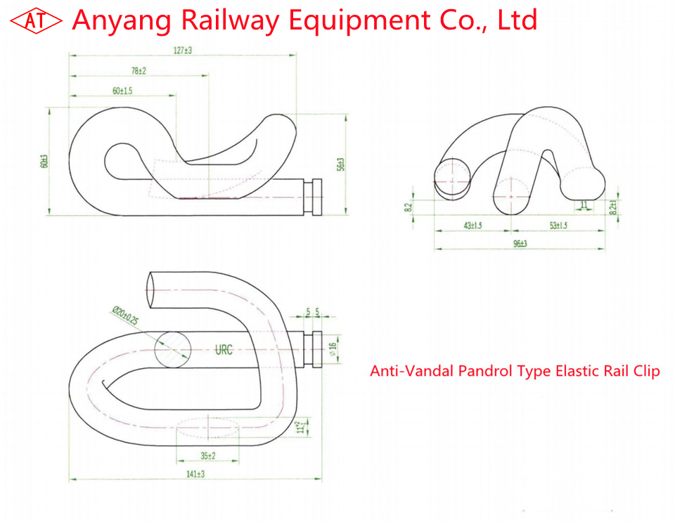 China Anti-Vandal Pandrol Type Elastic Rail Clip Manufacturer - Anyang Railway Equipment Co., Ltd