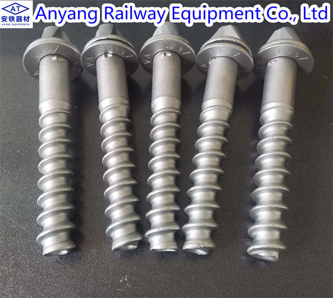 China Railway Sleeper DHS35 Rail Spikes with Uls7 Washer Manufacturer - Anyang Railway Equipment