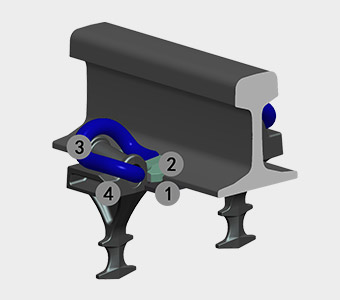 Non Separated Rail Fastening Systems Separated Rail Fastening Systems Manufacturer - Anyang Railway Equipment