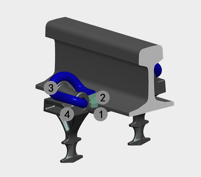 Non Separated Rail Fastening Systems Separated Rail Fastening Systems Factory - Anyang Railway Equipment